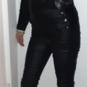 Women's black overalls size small